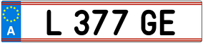 Trailer License Plate